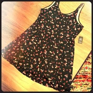 Black floral summer dress EXPRESS XL